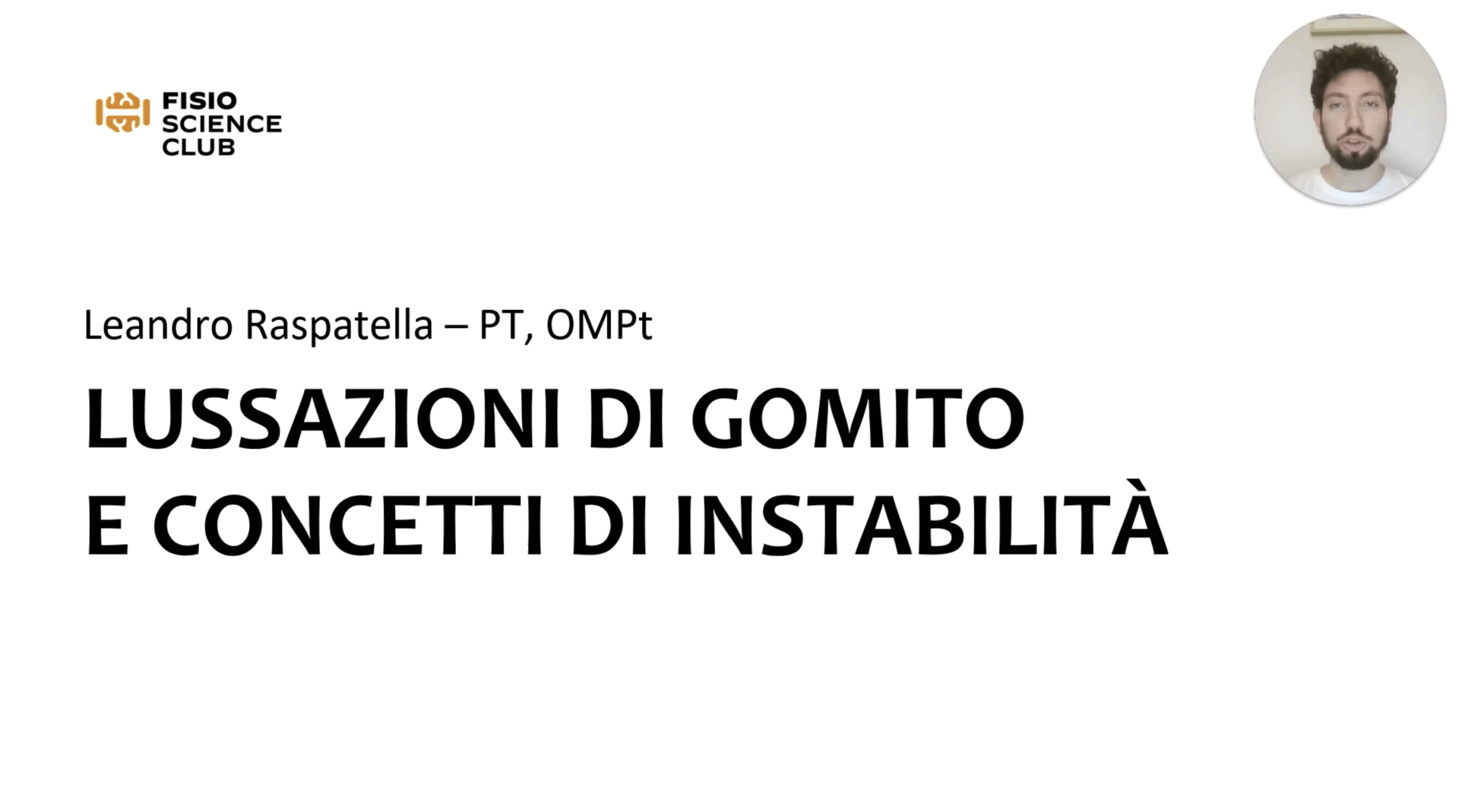 Lussazione di gomito e concetti di instabilità